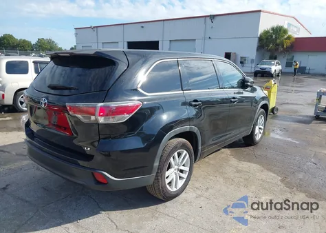 2014 Toyota Highlander Le from USA, damaged, VIN 5TDZARFH5ES008928